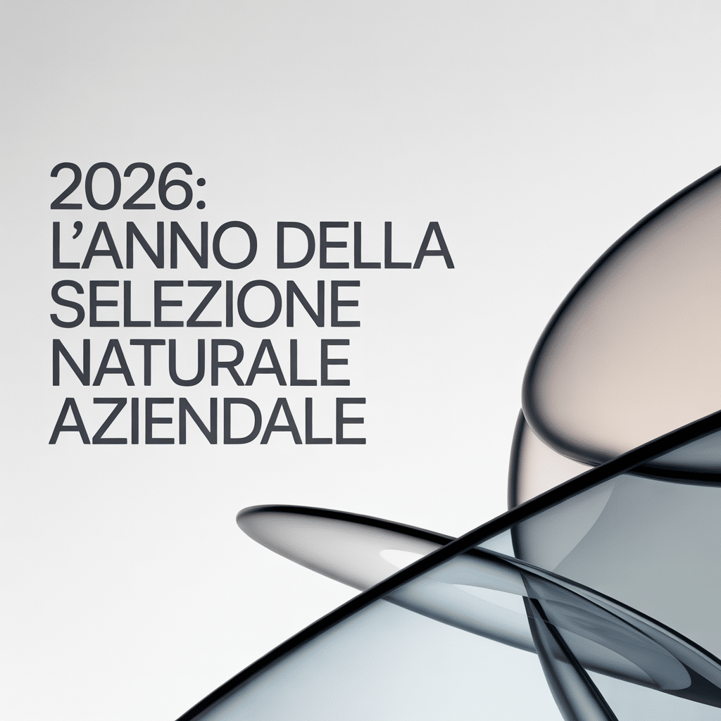Selezione naturale aziendale 2026: aziende AI-native vs aziende ferme al digitale 2015